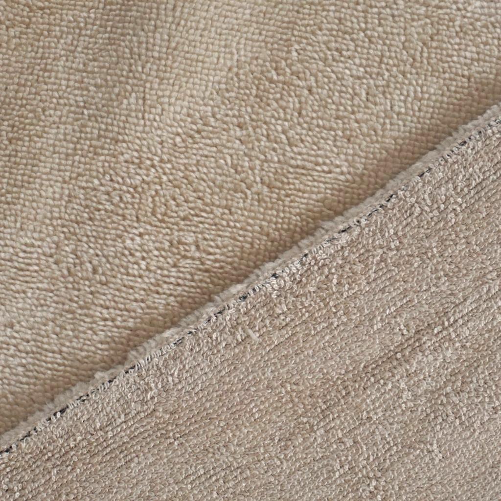 Preview: Bambus-Fleece Frottee Doubleface beige